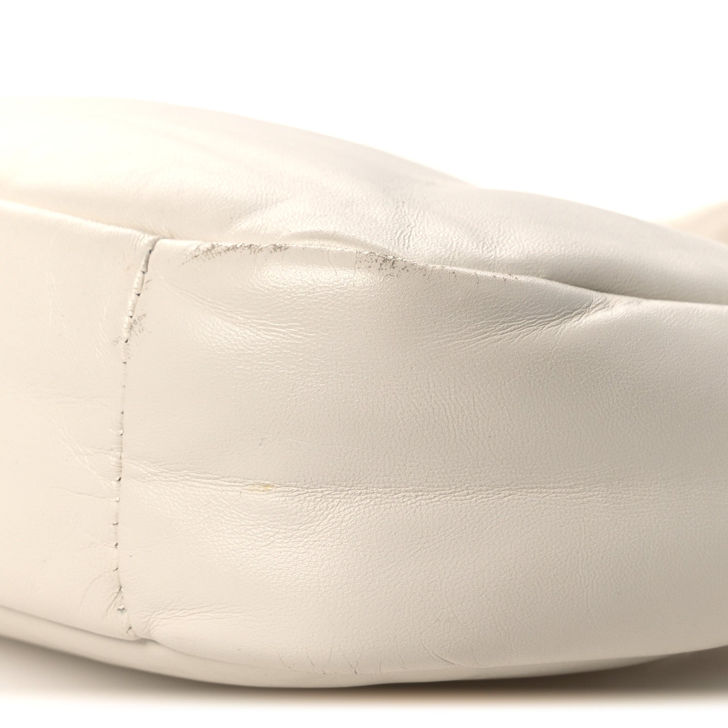 Nappa Soft Padded Mini Bag White