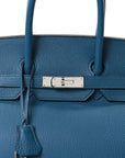 Togo Birkin 35 Bleu Izmir