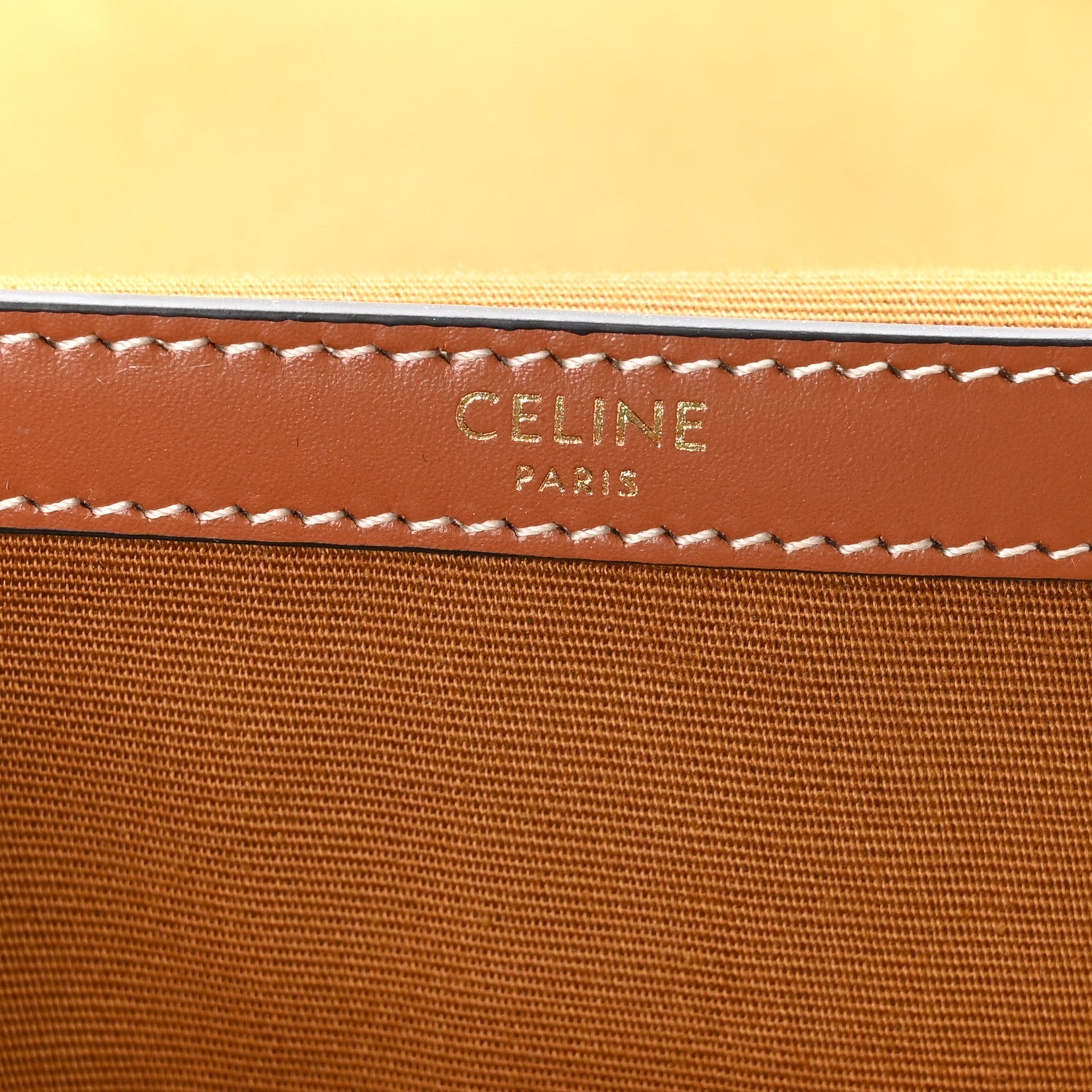 Triomphe Canvas Calfskin Folco Backpack Tan