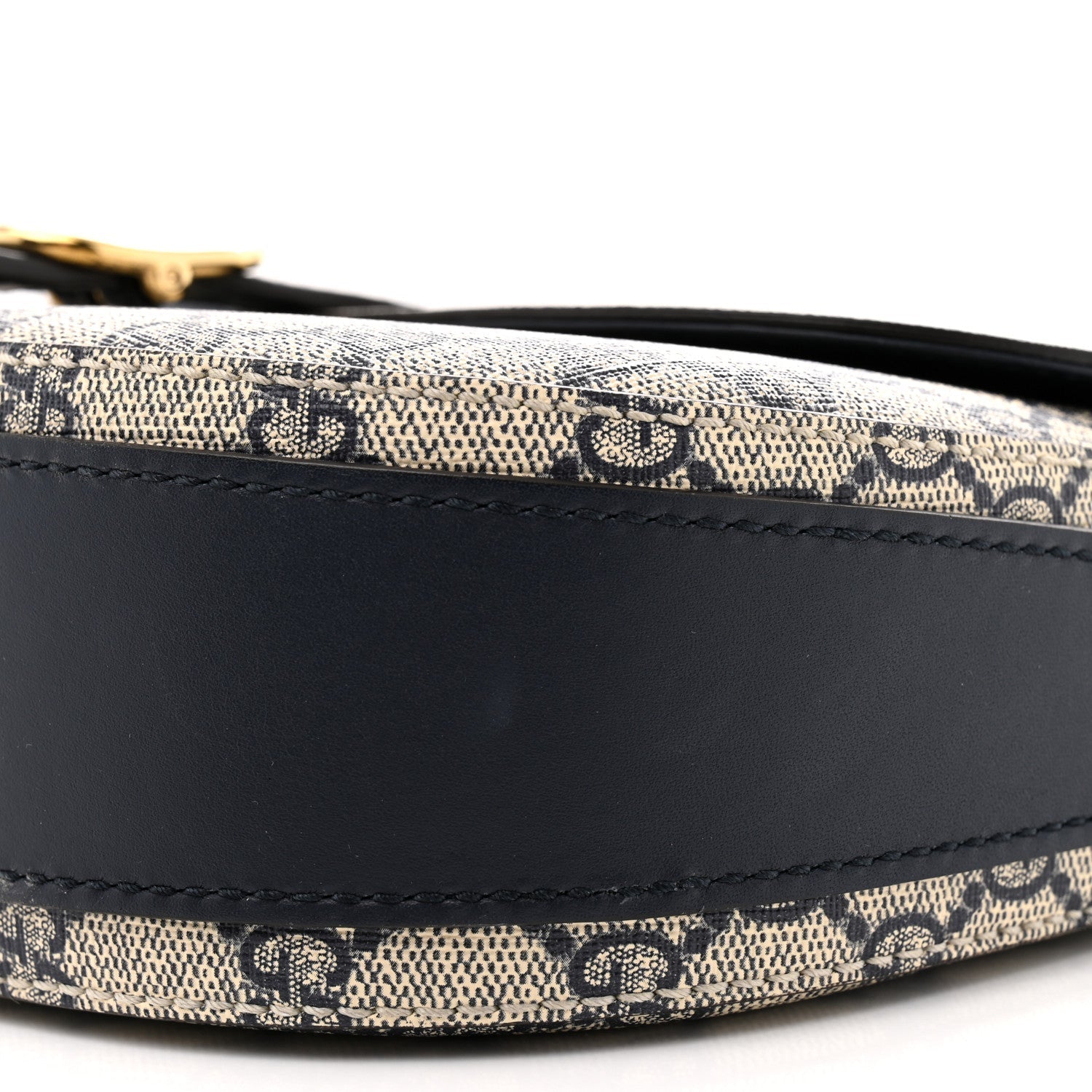 GG Supreme Monogram Small Messenger Shoulder Bag Beige Blue Navy