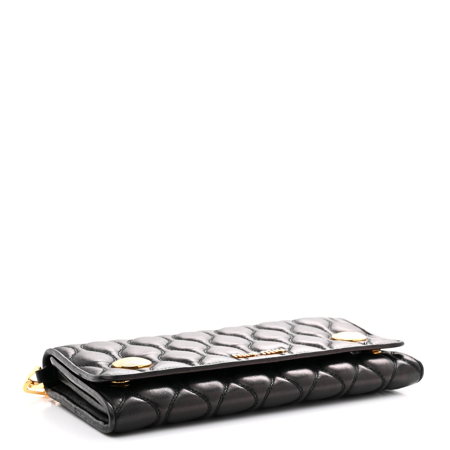 Nappa Padded Wallet On Chain Black