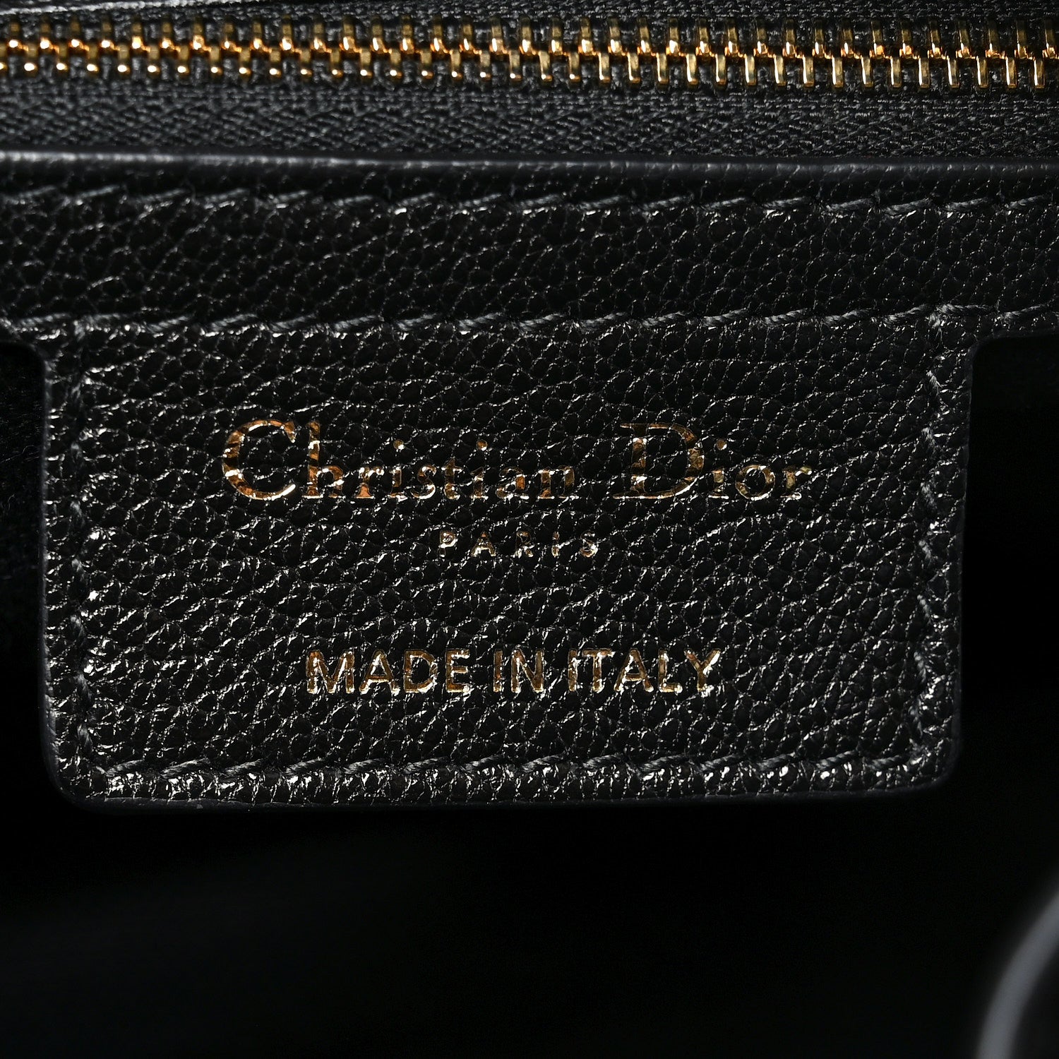 Shiny Grained Calfskin Macrocannage Medium D-Journey Bag Black