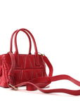 Nappa Trapuntata Small Medusa '95 Tote Bag Lipstick Red