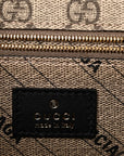 X GCCI GG Supreme Monogram Medium Hourglass Top Handle Bag Beige Ebony