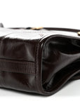 Soft Lux Calfskin Mini Bonnie Dark Brown