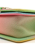 Caviar Quilted Small Cuba Rainbow Boy Flap  Multicolor