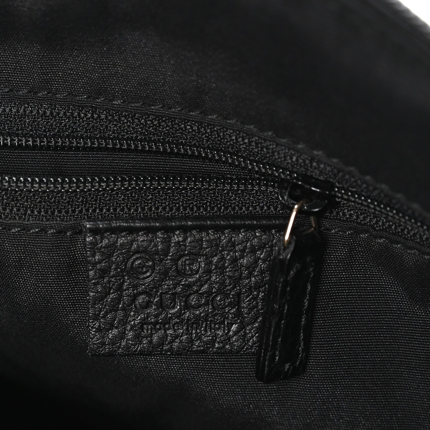 GCCIssima Suede Crossbody Bag Black