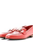 Calfskin Matte Crocodile Womens Paris Loafers 36 Orange Solaire