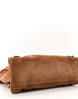 Suede Calfskin Classic Hardware Medium Le City Camel