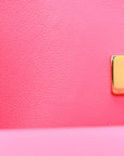 Caviar Quilted Medium Double Flap Pink