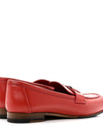 Calfskin Matte Crocodile Womens Paris Loafers 36 Orange Solaire