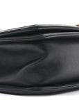 Calfskin Braided Medium Boy Flap Black