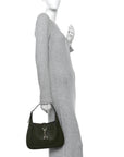 Sea Calfskin Web Medium Jackie 1961 Hobo Dark Green
