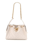 Caviar Quilted Small CHNL 25 Handbag White