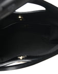 Shiny Crumpled Calfskin Quilted Nano 31 Shopping Bag Black