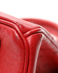 Ostrich Birkin 30 Rouge Vif