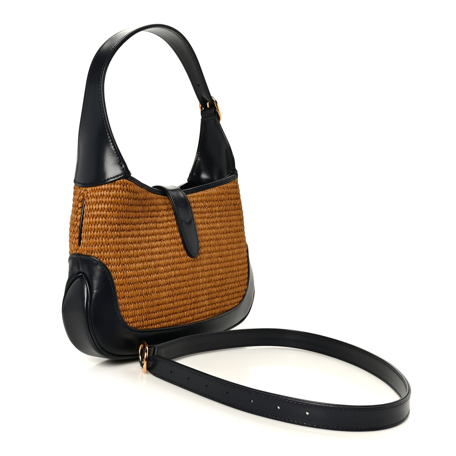 Straw Lux Boarded Dyana Lux Calfskin Small Jackie 1961 Hobo Natural Blue