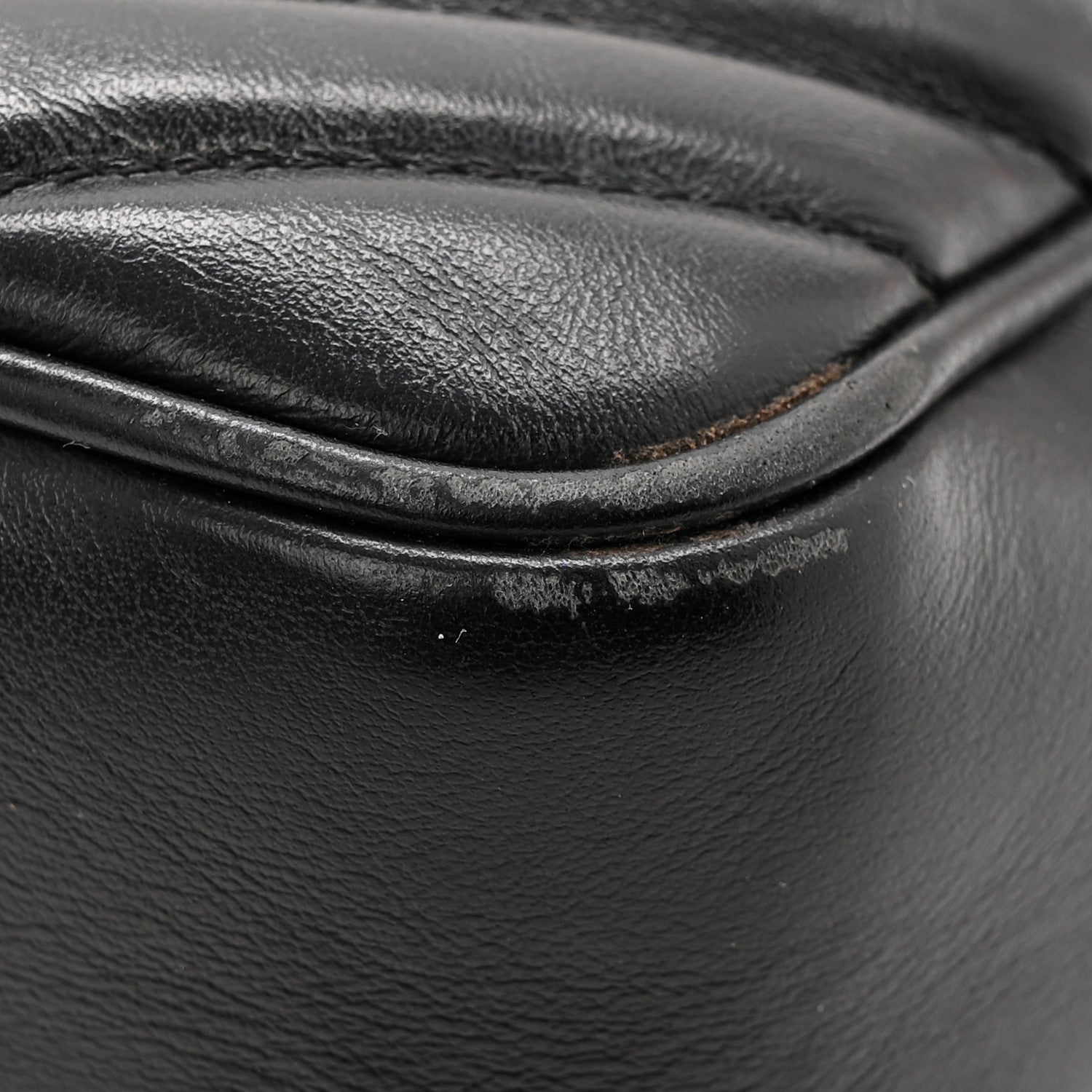 Calfskin Matelasse Monogram Lou Camera Bag Black