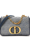 Denim Cannage Small Caro Bag Blue