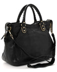 Chevre Gold Metallic Edge Hardware Velo Black