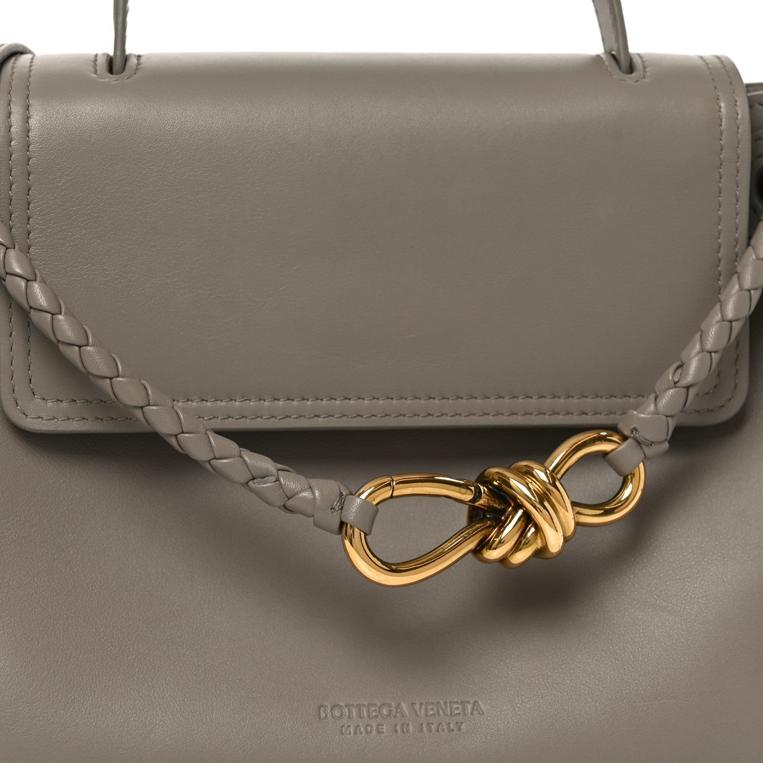 Silky Calfskin Small Ciao Ciao Limestone