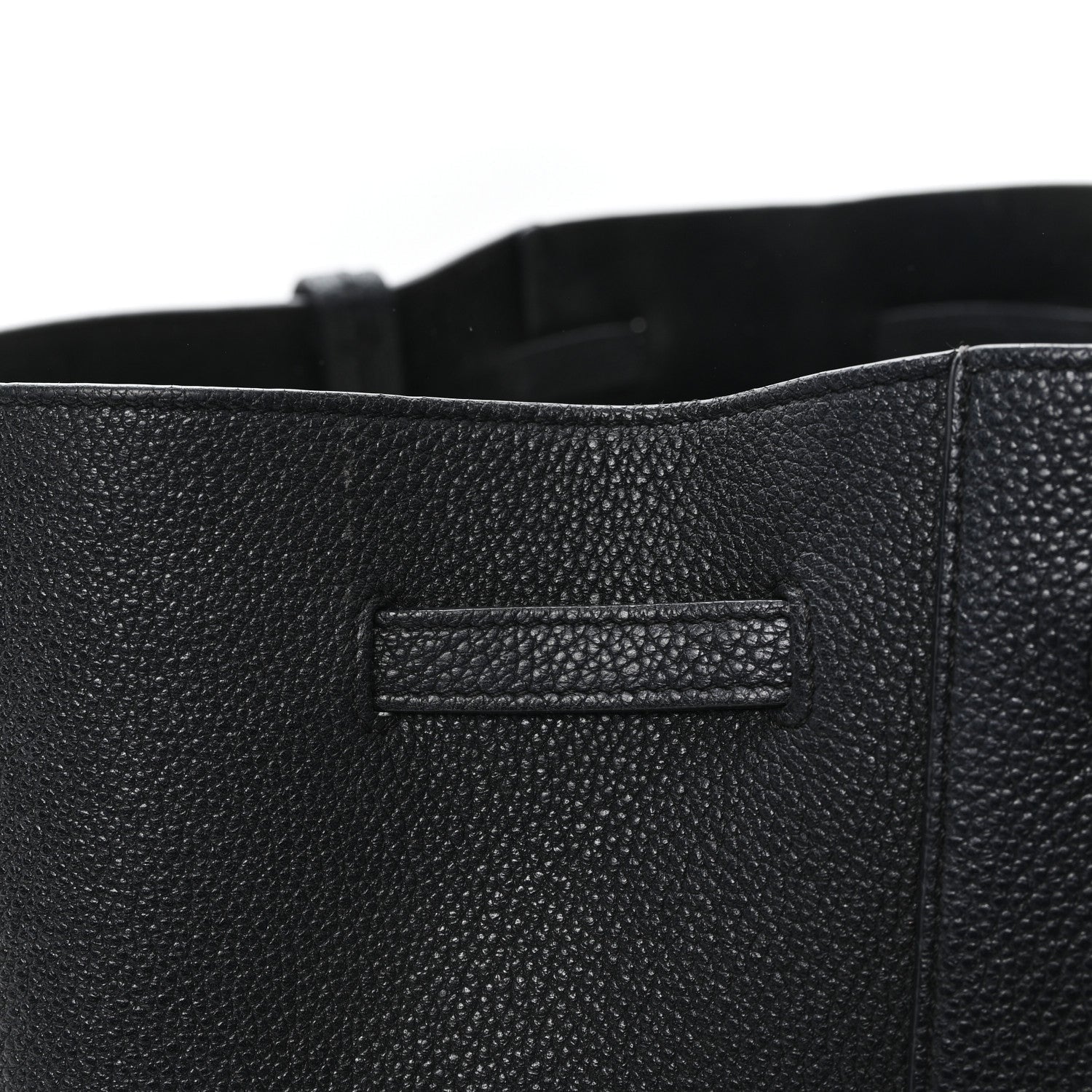Soft Grained Calfskin Small Belt Cabas Phantom Black