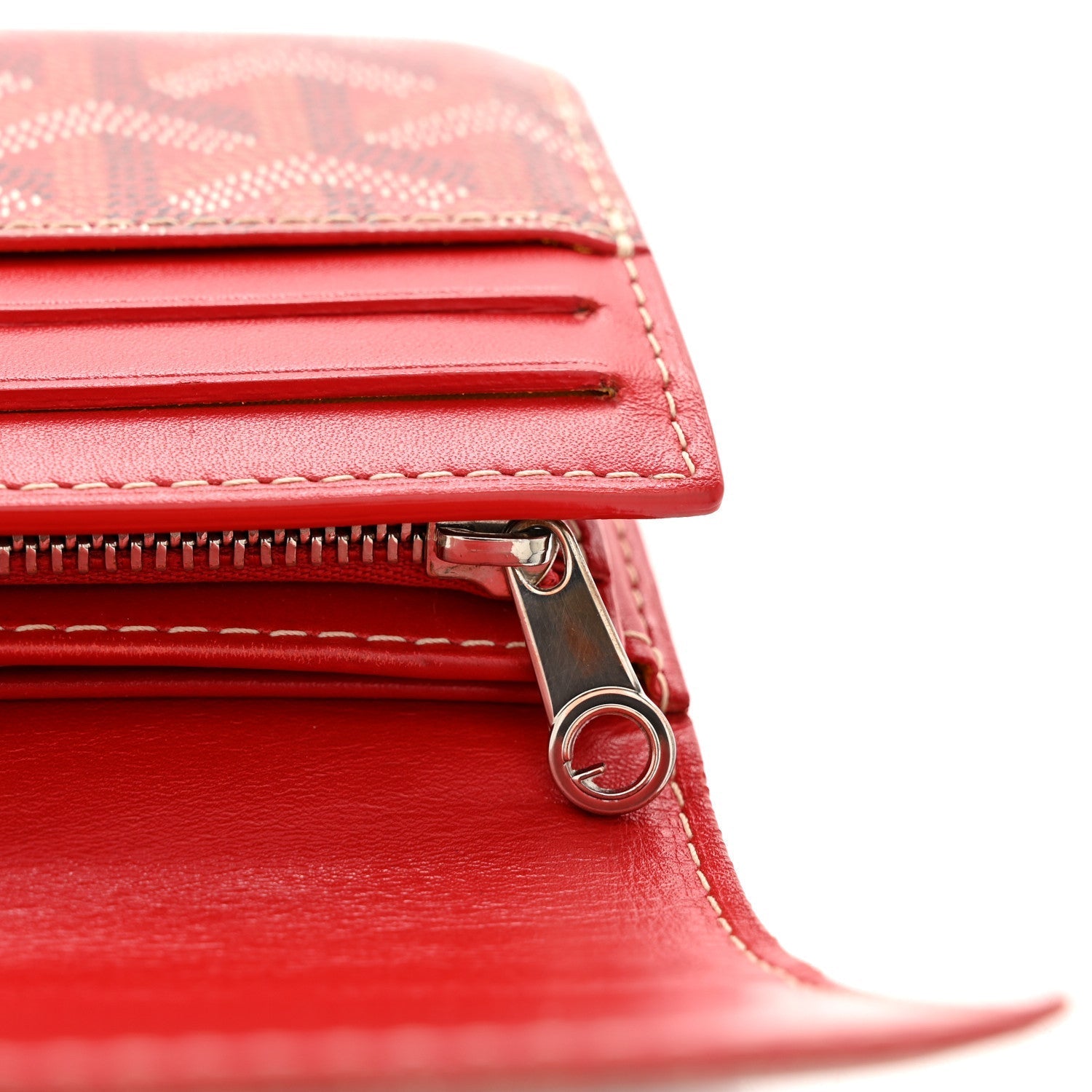Goyardine Varenne Long Wallet Red