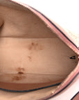 Monogram Textured Dollar Calfskin Small Ophidia Dome Shoulder Bag Cloche Rose Pink