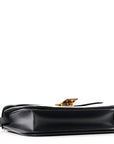 Box Calfskin Medium Classic Box Flap Bag Navy