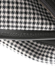 Wool Vitello King Houndstooth FF Embroidered Baguette Grigio Anthracite