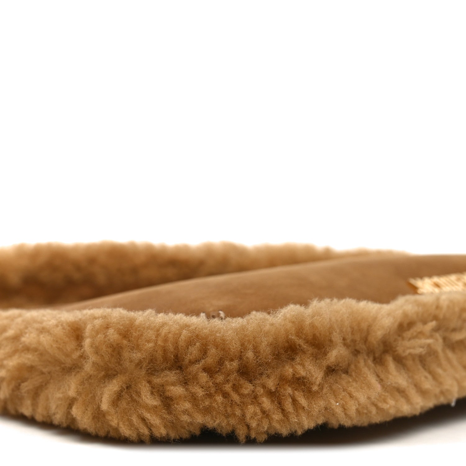 Suede Shearling Le Bisou Doux Camel