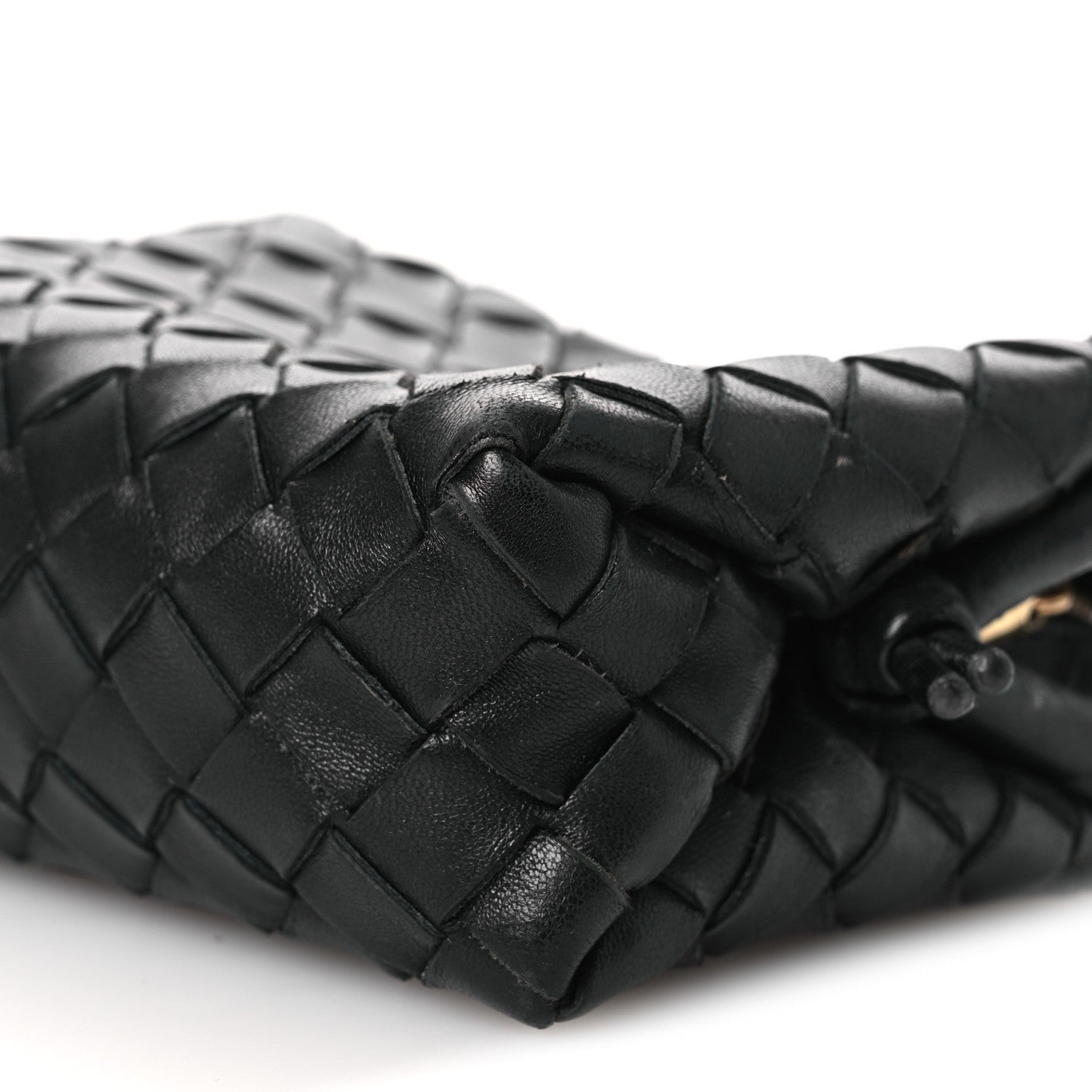 Nappa Intrecciato Mini Loop Camera Bag Black
