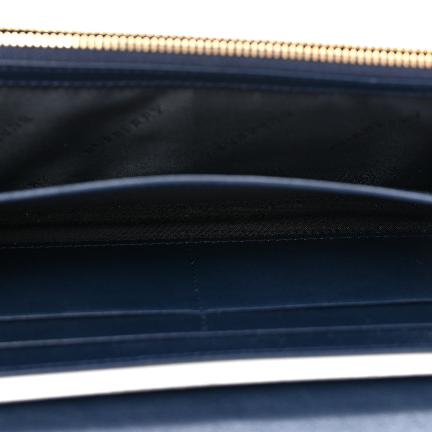 Overdyed Calfskin Horseferry Check Porter Continental Wallet Blue Carbon