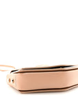 Soft Grained Goatskin Arrow Crossbody Bag With Chain Ballet Pink