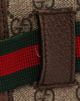 GG Supreme Monogram Neo Vintage Web Belt Bag Brown