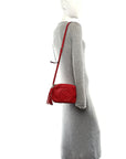 Pebbled Calfskin Small Soho Disco Bag Tabasco Red