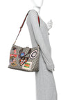 Soft GG Supreme Monogram Courrier Medium Crossbody Tote Beige New Acero
