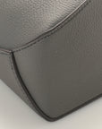 Soft Grained Calfskin Mini Puzzle Edge Bag Gunmetal
