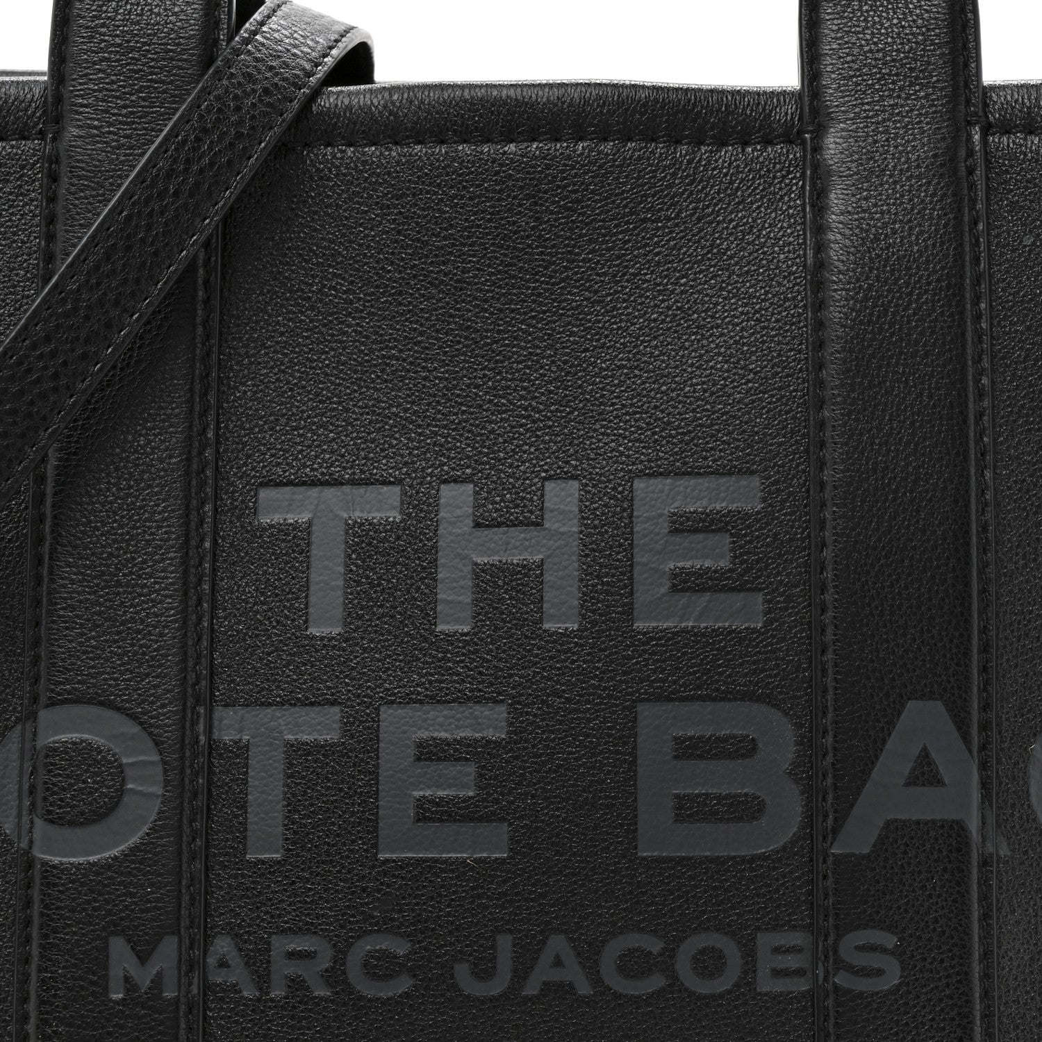 Grained Calfskin Medium The Tote Bag Black