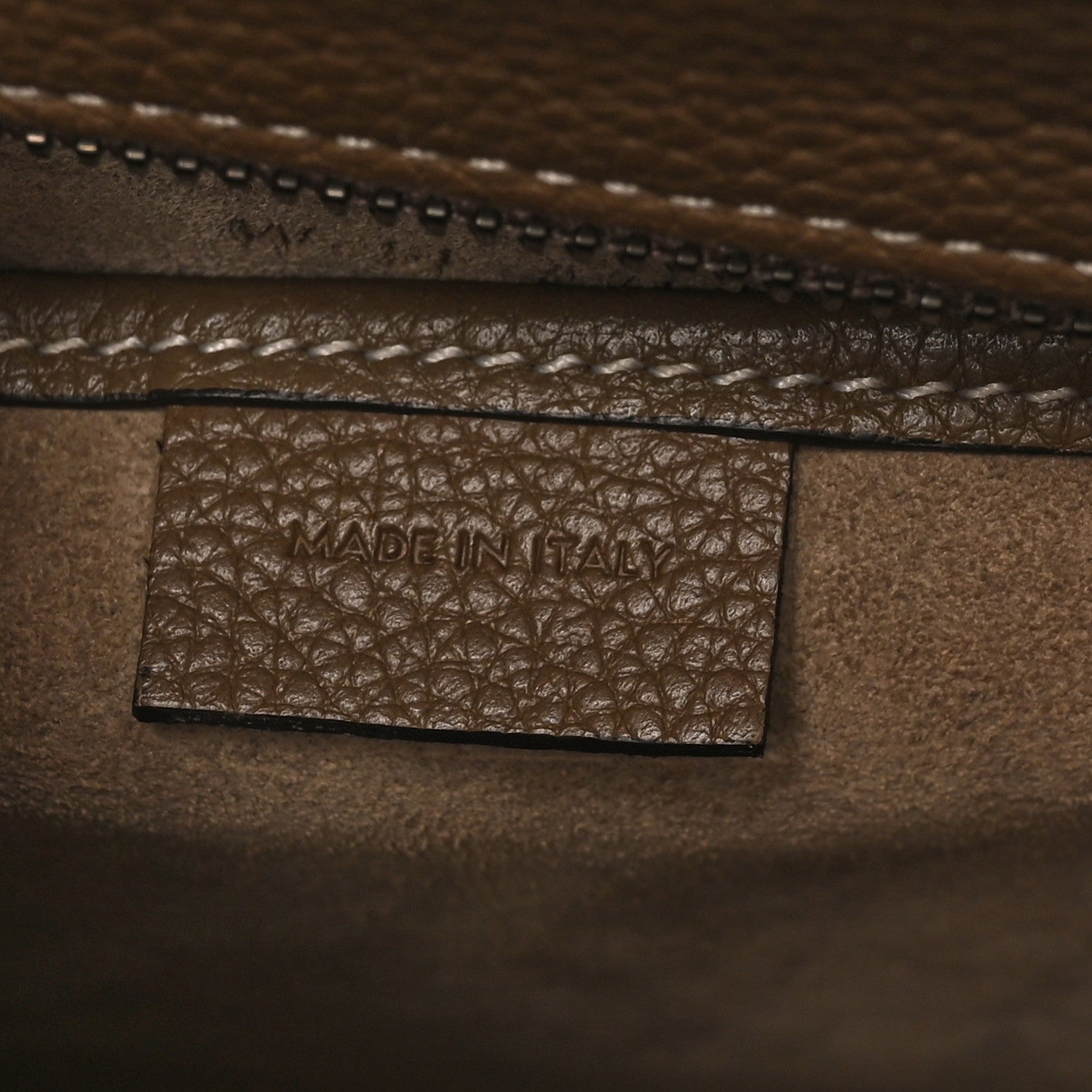 Drummed Calfskin Nano Luggage Souris