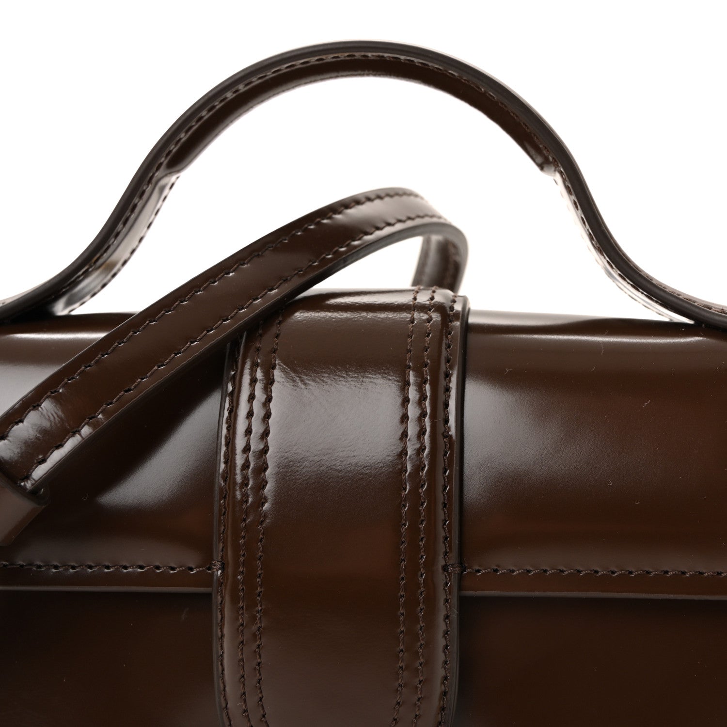 Smooth Calfskin Le Bambino Dark Brown