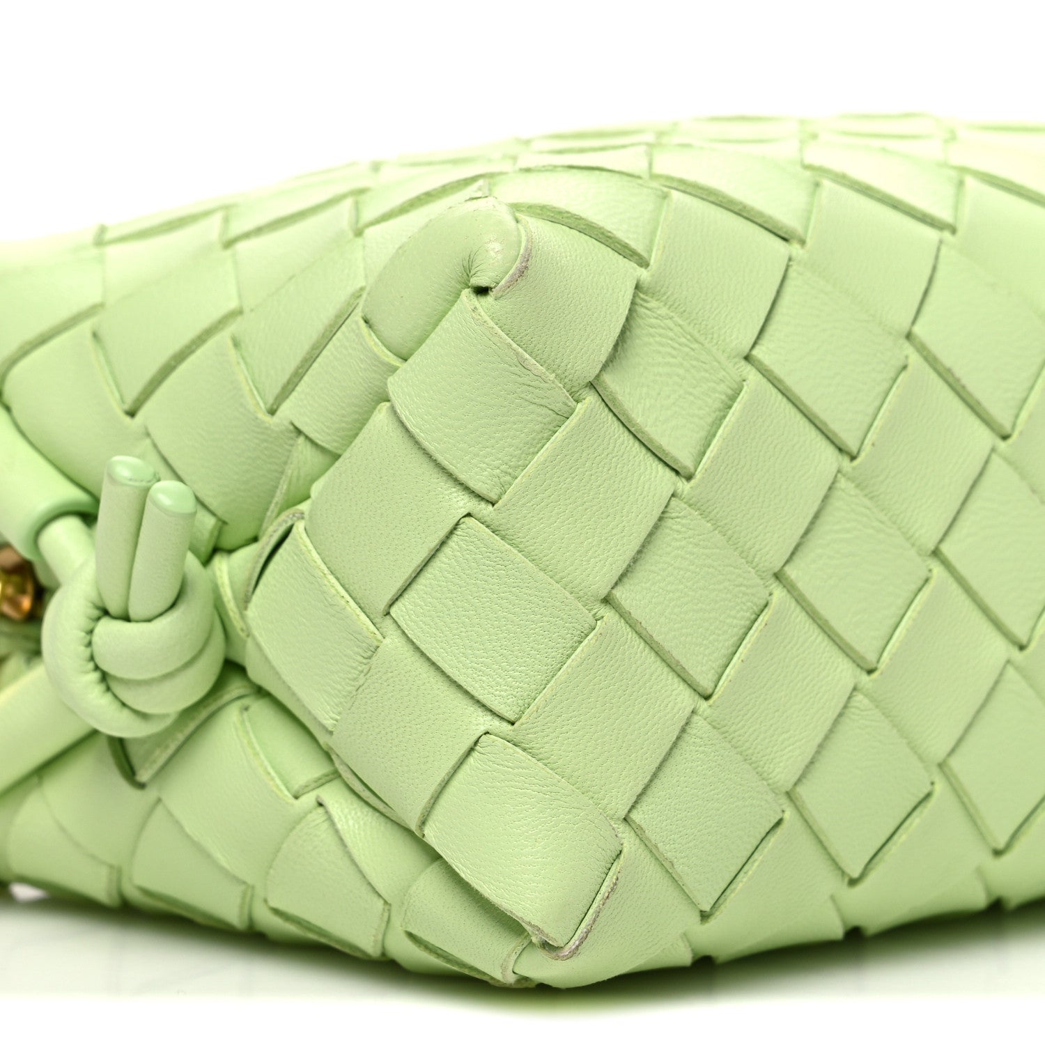 Nappa Intrecciato Mini Loop Camera Bag Fennel