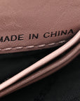 Signature Grain Calfskin Check Embossed Peyton Crossbody Clutch Bag Pale Orchid