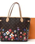 LV X TM Monogram Flowers Neverfull MM