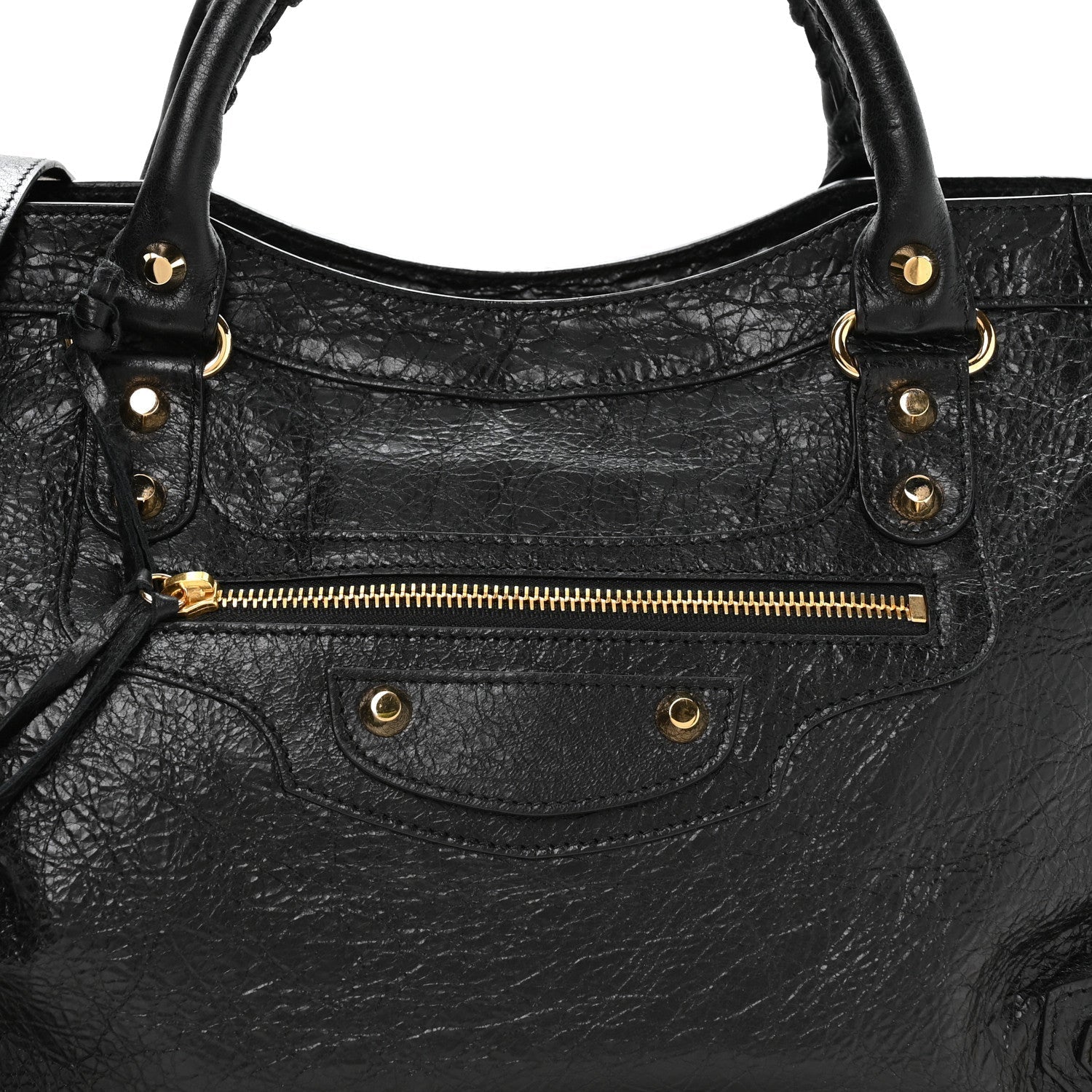 Agneau Classic Gold Hardware City Black