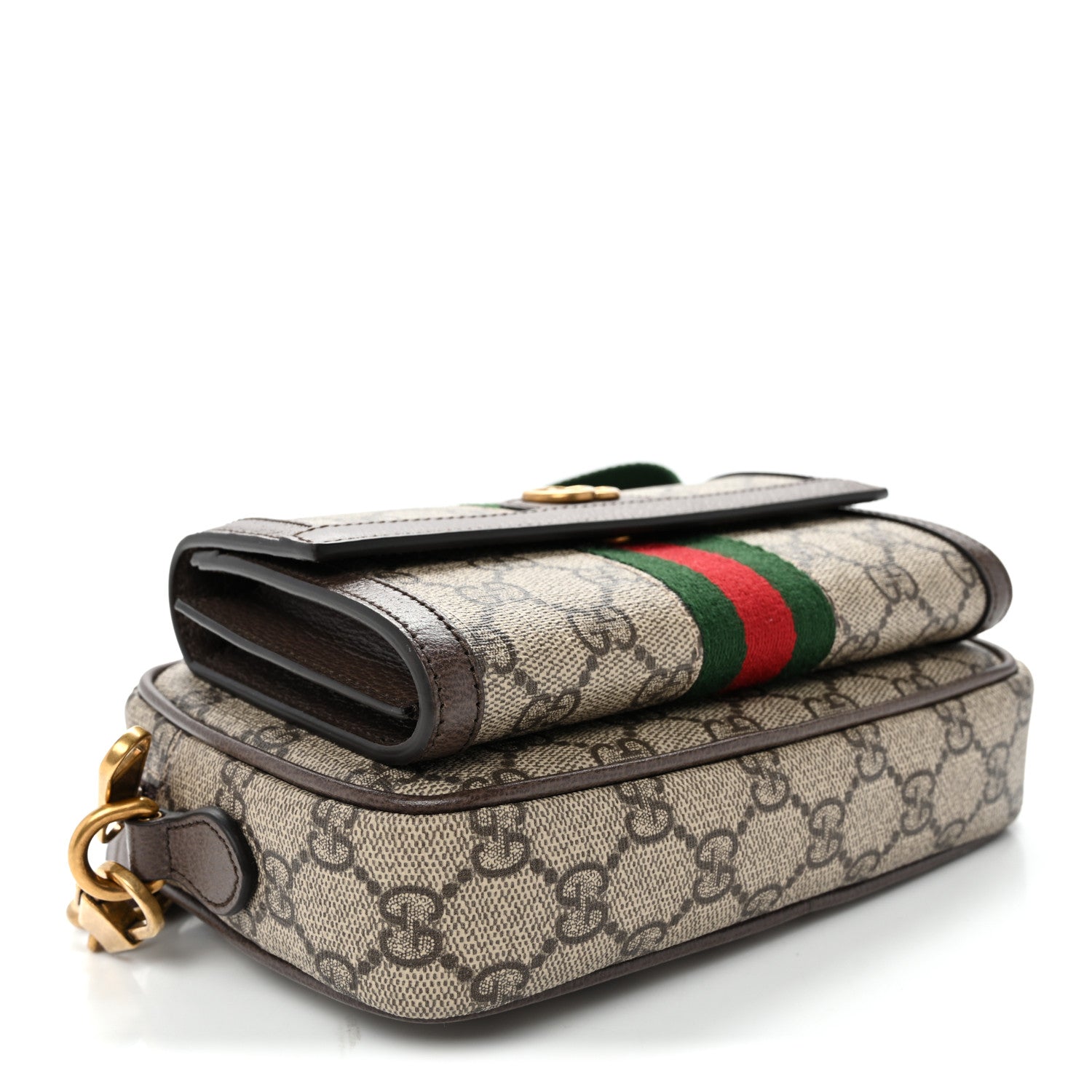 GG Supreme Monogram Web Mini Ophidia Bag Beige Ebony