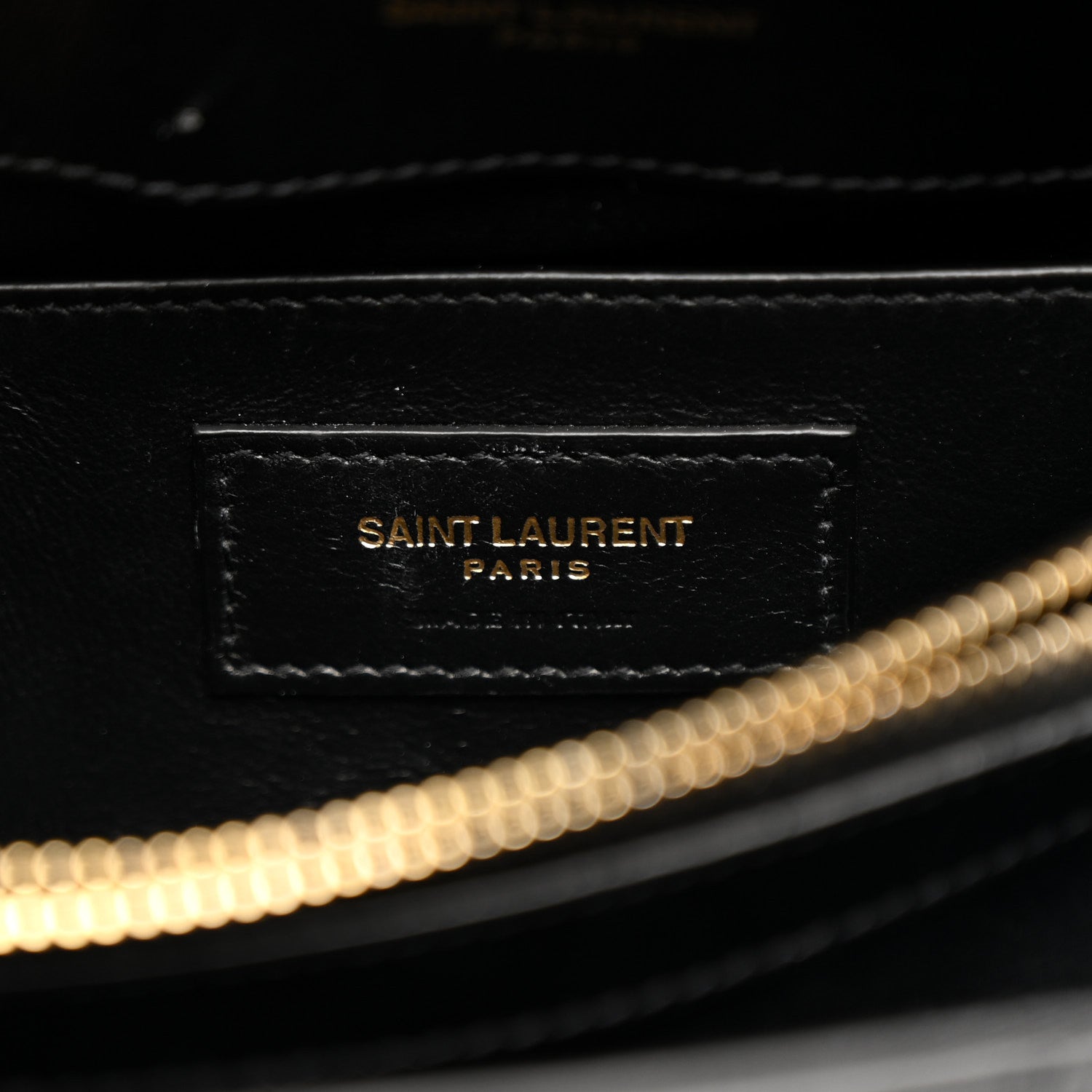 Calfskin Y Quilted Monogram Small Loulou Chain Satchel Black