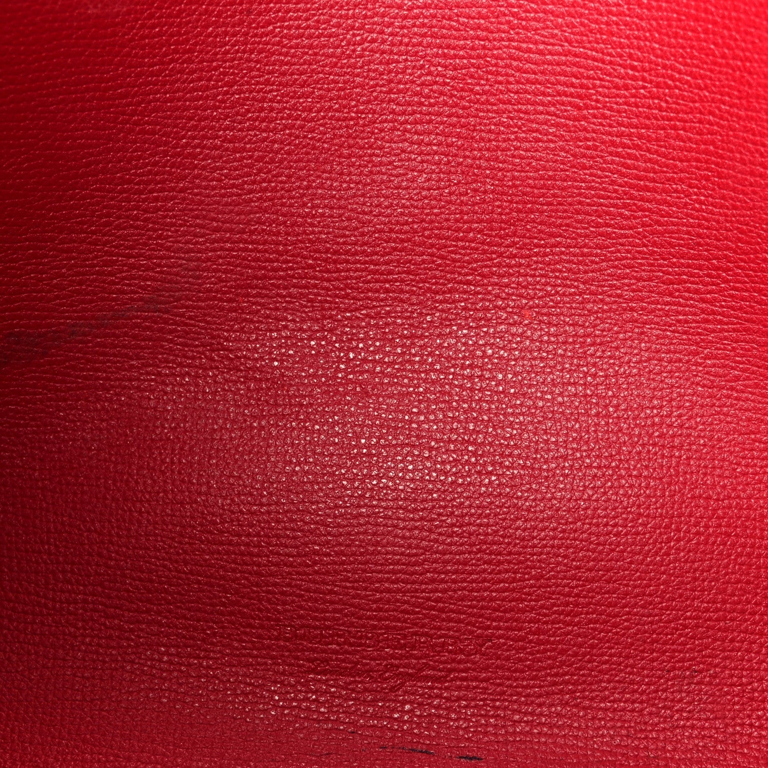 Grainy Calfskin Haymarket Check Medium Reversible Tote Red