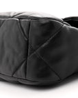Lambskin Quilted Medium CHNL 19 Flap Black