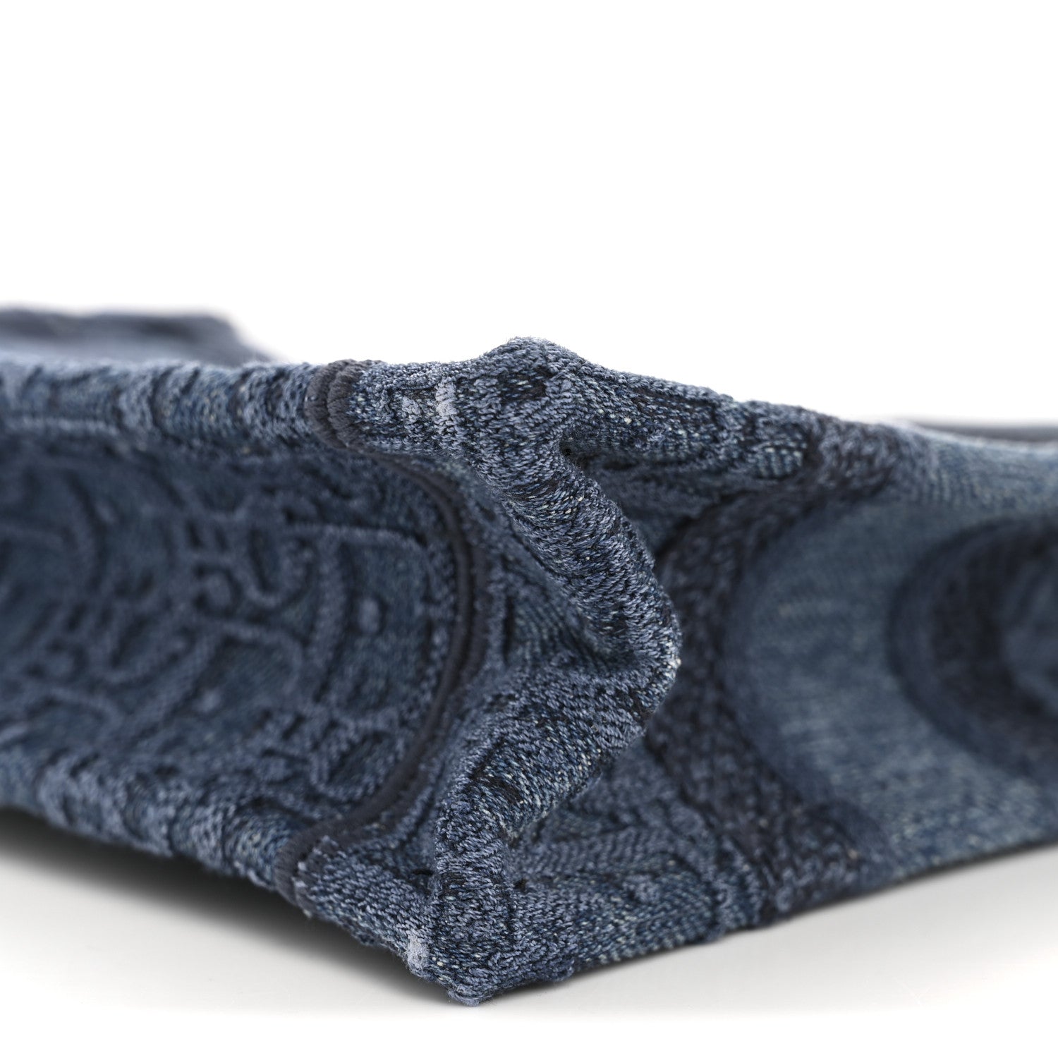 Oblique Denim Mini Book Tote Blue
